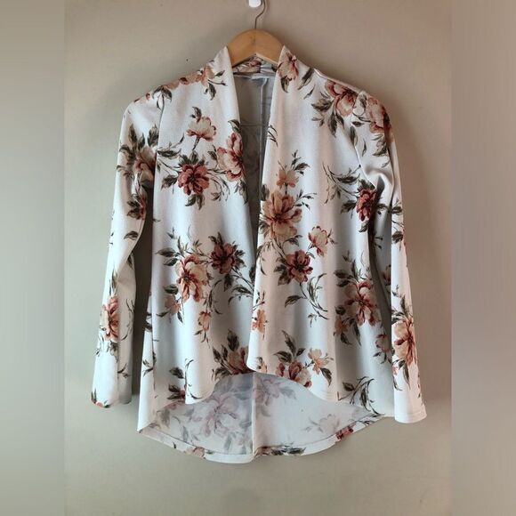 Kik | Floral Blazer/Dress Sweater - Picture 1 of 5